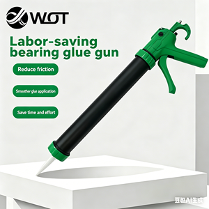 Pistolet d'application de colle industriel artisanal, à arrêt automatique, pour remplissage et scellage, en caoutchouc souple, acier inoxydable et plastique - Product Image 5