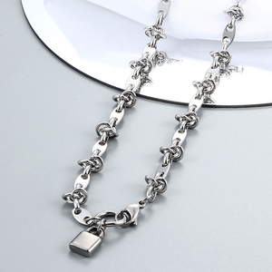 Ask Catalog Heart Lock COLLAR COLGANTE moda mujer joyería conjunto alta calidad 316L Unisex <span class=keywords><strong>uno</strong></span> <span class=keywords><strong>de</strong></span> <span class=keywords><strong>50</strong></span> venta al por mayor - Product Image 1