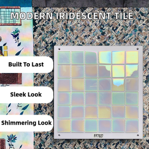 Mosaïque de piscine <span class=keywords><strong>en</strong></span> céramique de style moderne, cristal irisé carré, épaisseur 4 mm, résistante à l'eau, vente <span class=keywords><strong>en</strong></span> gros pour hôtels et salons - Product Image 4