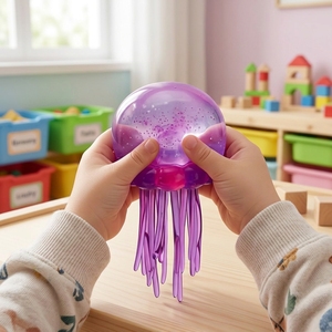 Juguete de ducha para bebé, suave, de TPR, con forma de pulpo o medusa, para aliviar el estrés, para niños - Product Image 2