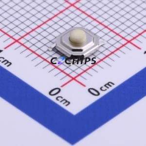 TS5220JA Tactile Switch SMD-4P,5.2x5.2mm Switch Single Pole Single Throw Round Button 2.5N Vertical Mount - Product Image 1