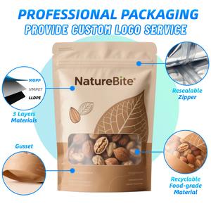 Glänzend Laminierte Honig-Erdnuss Feuchtigkeitsbeständige Zip-Beutel Lebensmittelverpackung Plastiktüte für Nüsse Snacks Süßigkeiten Gewürze - Product Image 2