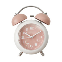 Horloge analogique personnalisée de 4 pouces, horloge d'apprentissage du sommeil pour enfants, horloge de table mécanique rétro mignonne pour la chambre des enfants