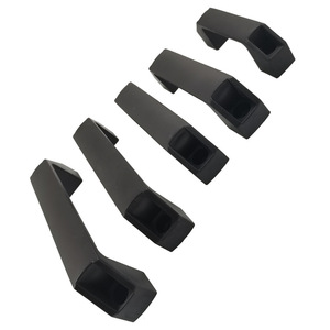 Black Nylon Square Handle L120 Aluminum Alloy Reinforced Industrial Drawer Handle For Ovens Cold Storage Cabinets - Product Image 1