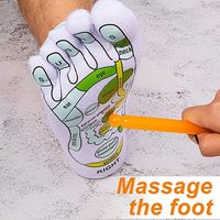 Chaussettes de réflexologie par acupression, chaussettes de massage avec outils de massage pour femmes et hommes