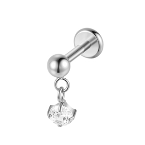 Pendientes <span class=keywords><strong>de</strong></span> <span class=keywords><strong>Titanio</strong></span> <span class=keywords><strong>de</strong></span> Grado Implante ASTM F136 con Rosca Interna para Labret, Hélix, Tragus y Labio, Joyería Fina para <span class=keywords><strong>Piercing</strong></span> Corporal - Product Image 4