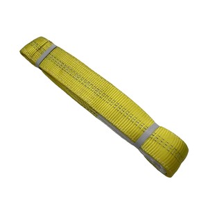 高強度1トン2トン以上カラーコードポリエステル二重リフティングウェビングベルトボートクレーンリフトラウンドフラットウェビングスリング - Product Image 2