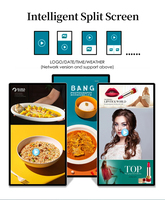 Écran tactile LCD de 50 à 65 pouces pour affichage numérique publicitaire avec SDK activé pour les restaurants et ascenseurs d'entreprise