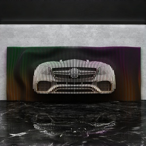 Decorazione Murale Artistica in Legno Premium a Forma di Auto <span class=keywords><strong>da</strong></span> Corsa, <span class=keywords><strong>da</strong></span> Appendere, per Casa, Ufficio e Centri Commerciali, che Valorizza lo Spazio - Product Image 3