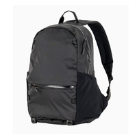 Mochila de nailon negro Paquetes diarios Mochila de libros escolares Mochila de día para caminar por la ciudad Mochila