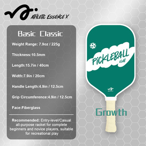 Pala de Pickleball Ergonómica con Empuñadura Básica de Fibra de Vidrio, Alta Absorción de Impactos y Núcleo de Fibra de Carbono para Entretenimiento al Aire Libre - Product Image 2