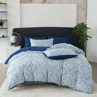 Parures de lit d'hôtel personnalisées jetables en coton jacquard lavable – Drap plat, drap-housse et taie d'oreiller de différentes couleurs