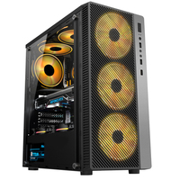 AntarcChill Hot Selling Gaming Pc case Front ARGB Strip Special Design Computer Cabinet Atx Mid Tower case