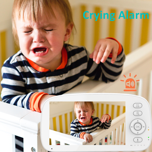 Microphone haute sensibilité à faible rayonnement 1000ft détection de son de conversation bidirectionnelle Mode VOX <span class=keywords><strong>batterie</strong></span> 5000mAh moniteur bébé 5 pouces - Product Image 2