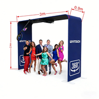 Machine de photomaton automatique rotative à 360 degrés avec caméra iPad et télécommande pour mariages, fêtes et location d'événements