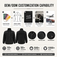 Fournisseur en gros de vestes uniformes avec logo personnalisé, veste coupe-vent en polaire unisexe pour le travail, automne-hiver, chaude