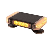 Barra de luz estroboscópica de seguridad, minibarra de luz led de advertencia para vehículos de emergencia, color ámbar