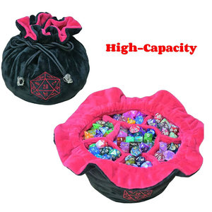 Pochette à dés en velours doux de haute qualité, 16 mm, pour jeux de société, vente en gros, sac de rangement pour dés PRG DND - Product Image 3