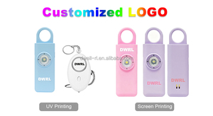 Anti attacco allarme di sicurezza personale di autodifesa Loud130db portachiavi per <span class=keywords><strong>protezione</strong></span> di autodifesa con luce stroboscopica - Product Image 2