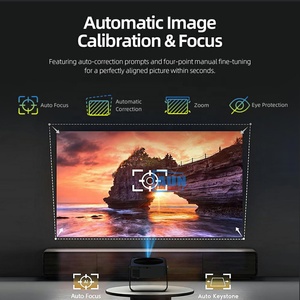 โปรเจคเตอร์สมาร์ททีวี Android รุ่น 2026 A005 ความละเอียด 4K Full HD 1080P ความสว่างสูง ใช้งานกลางวันได้ เชื่อมต่อไร้สาย Netflix มาตรฐาน ROHS ผู้ผลิตระดับมืออาชีพ OEM - Product Image 6