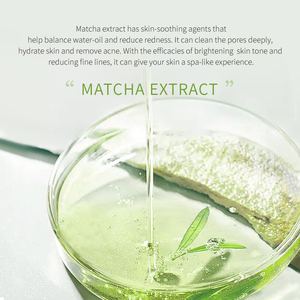 Venta al por mayor paquetes faciales de noche antiarrugas piel limpia bolsa de viaje hidratar antienvejecimiento cuidado de la piel Matcha mascarilla <span class=keywords><strong>facial</strong></span> de barro - Product Image 2