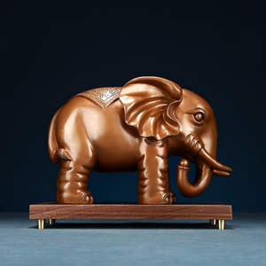 Copper World Bronze <b>Elephant</b> Figurine Handmade Living Room Home Decoration Housewarming <b>Gift</b> - Product Image 1