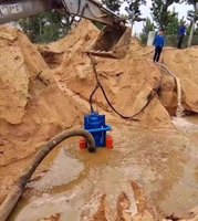 Pompe à boue submersible industrielle électrique verticale personnalisée avec agitateur pour dragage et pompage de sable