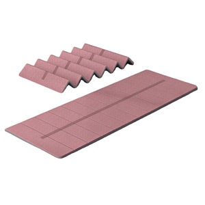 Tapete de Yoga Plegable Ecológico de TPE de Dos Tonos, Antideslizante, 183*61cm, Tapete de Ejercicio Profesional con Logotipo Personalizado, Grosor de 6mm/4mm, Fácil de Transportar - Product Image 1