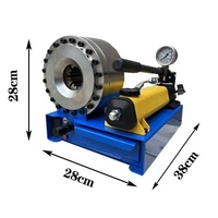 Machine à sertir les flexibles hydrauliques manuelle portable, type séparé, pompe moteur, sertissage de flexibles à 2 couches de 1 pouce, haute efficacité, facile