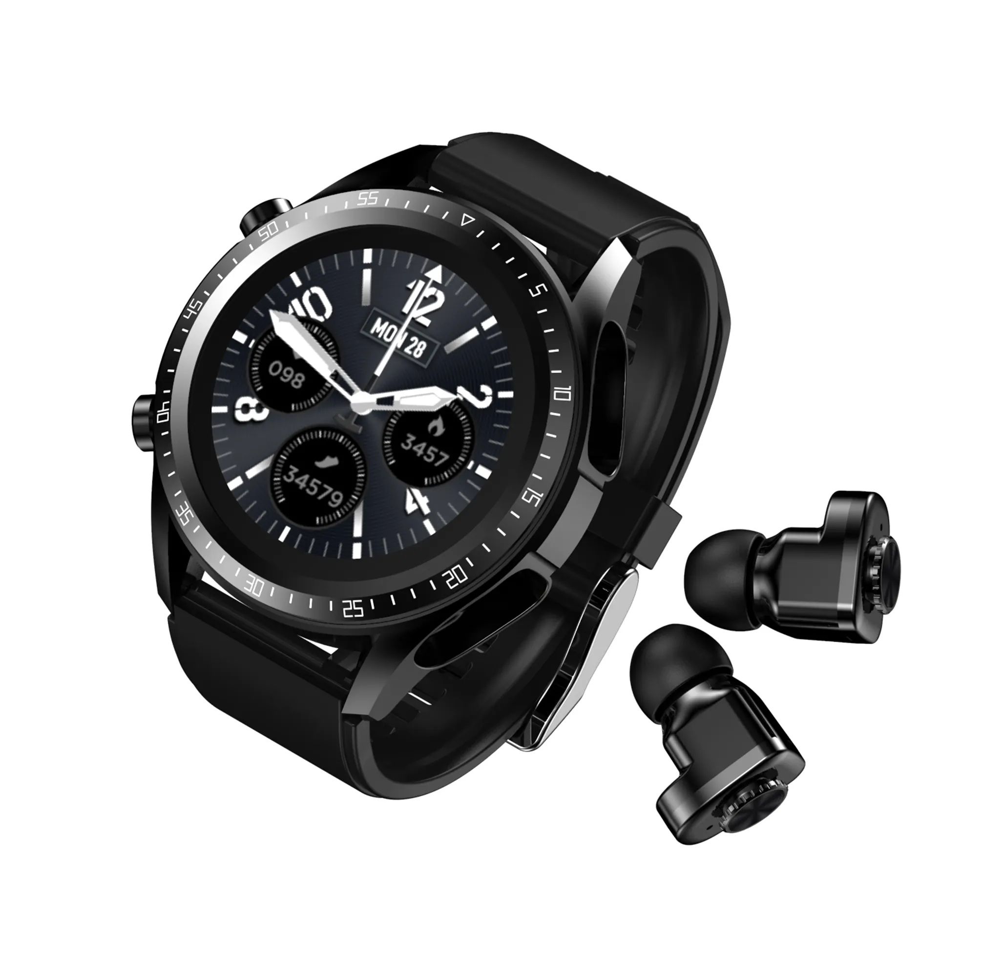 OEM ODM Watches Manufacturer SDK Smartwatch 2023 Hot Wireless TWS Earphone 2 In 1 men Smart Watch with Earbuds