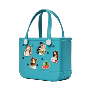 OEM kustom foto teks hadiah unik dipersonalisasi akrilik menyumbat pesona Tote aksesoris uniseks dekorasi sepatu Hari Ibu - Product Image 2