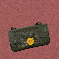 Sacs en cuir véritable grain crocodile, sacs de créateurs, sacs à main pour femmes, sacs de luxe pour femmes, sac à main en cuir de luxe pour femmes de marque