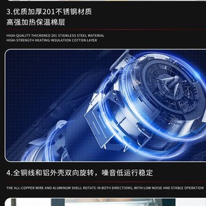 Horno de convección eléctrico comercial con control digital para panadería, capacidad para 5, 8, 10, 12 bandejas - Product Image 5