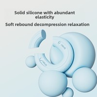 Anneau de préhension en silicone pour cadeau, double résistance, renforceur de force de préhension pour la rééducation physique et le soulagement du stress, plusieurs couleurs