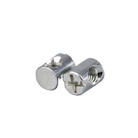 Écrou de trou fendu en croix de meuble personnalisé marteau de cylindre goujon écrou de connexion trou de goujon en croix écrou de baril