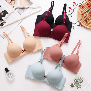 Sujetador sin aros <span class=keywords><strong>de</strong></span> una pieza con soporte suave y sin costuras para mujer, pechos pequeños, espalda hermosa, sensación desnuda fina, íntimos transfronterizos - Product Image 2