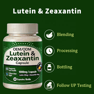 Capsule di Luteina e Zeaxantina 1000mg |   20mg Luteina + 4mg Zeaxantina |   Fornitura di Energia |   Schiarimento della Pelle |   2 pillole/flacone |   Adulti - Product Image 5