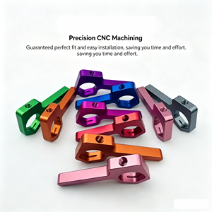 Soportes de Montaje de Aluminio Mecanizados por CNC de Precisión, Acabado Anodizado Multicolor - Product Image 1
