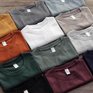 T-shirts pour hommes en coton 100% 265 g/m², logo brodé personnalisé, impression graphique, t-shirts classiques pour hommes - Product Image 1
