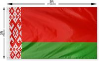 Drapeau de la Biélorussie en polyester imprimé 3x5 pieds, vente en gros, nouveau modèle