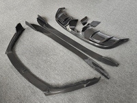 Véritable fibre de carbone C-style pare-chocs avant jupes latérales pare-chocs arrière lèvres diffuseur arrière kit carrosserie pour Jaguar F-type kit carrosserie