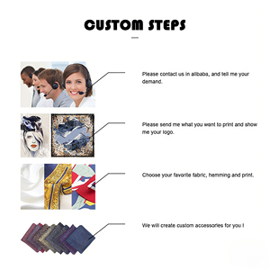 مخصص طباعة الحرير متعدد الألوان حافة عادي أحمر جيب الساحات منديل الأعمال - Product Image 4