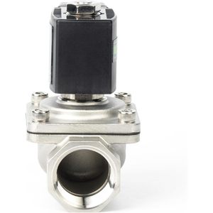 EE. UU. Válvula Solenoide de Acero Inoxidable Sólido de 1 Pulgada, 12V CC, Normalmente Cerrada, con Sello de Viton, Tipo Caja de Conexiones - Product Image 4