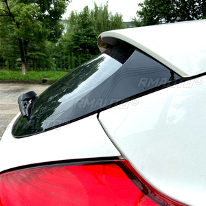 สปอยเลอร์ข้างกระจกหลังรถยนต์สีดำเงา 2 ชิ้น สำหรับ Ford Focus Hatchback ปี 2015-2018 อุปกรณ์ตกแต่งรถยนต์ - Product Image 4