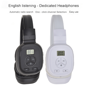 Auriculares Plegables <span class=keywords><strong>para</strong></span> Transmisión <span class=keywords><strong>FM</strong></span> con Búsqueda Automática de Canales, Pantalla LCD, Se Venden Junto con Transmisores <span class=keywords><strong>FM</strong></span> - Product Image 2