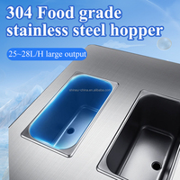 Machine à crème glacée souple Shineu XY-Z965, 2+1 saveurs mélangées, 25~28L/H