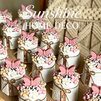 Bougie parfumée artisanale en cire de soja avec étiquette personnalisée, motif ours mignon, papillon, fleurs, bouquet, pour cadeaux de mariage de luxe, anniversaire, maison