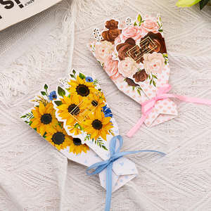 Cartes de vœux créatives en papier couché tridimensionnel, estampées à chaud, pour <span class=keywords><strong>mariage</strong></span>, remerciements, messages de bénédiction, envoi - Product Image 2