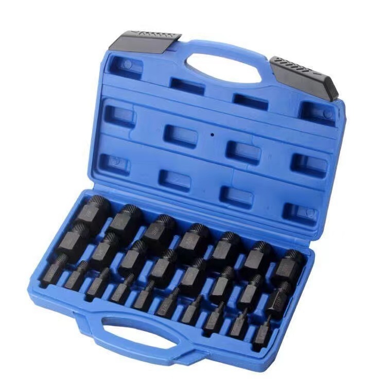 25Pieces Damaged Screw Extractor Remover Set