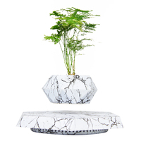 Pot de fleurs magnétique à rotation automatique à 360°, pot de plante lévitant, pot de fleurs intelligent pour plantes, décoration de la maison